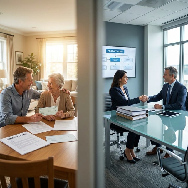 inheritance advance vs probate loan Maine - key differences compared